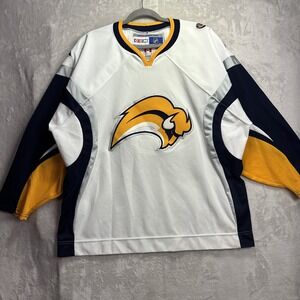 Vintage CCM Blank Player Buffalo Sabres Buffaslug NHL Hockey Jersey - Size L
